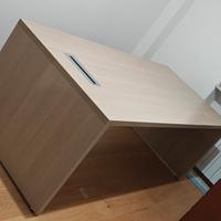 ampia scrivania e cassettiera brera 2.0 rovere