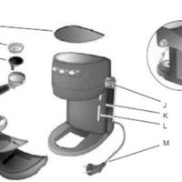 Ricambi originali Macchina caffè Ariete Kimbo 1333
