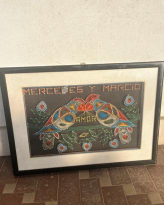 Quadro vintage string art
