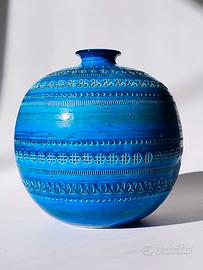 Vaso in ceramica Rimini Blue , Aldo Londi Bitossi