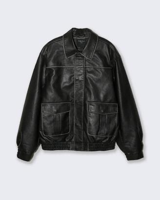 Giubotto similpelle marrone NUOVO