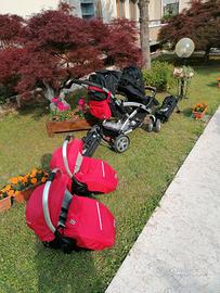 carrozzina gemellare 