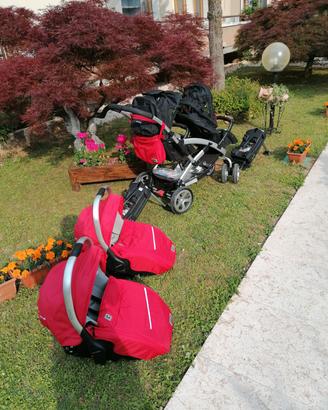 carrozzina gemellare 