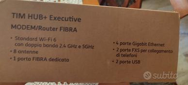 Modem Router FIBRA TIM HUB+ Executive Wi-Fi 6 - Co