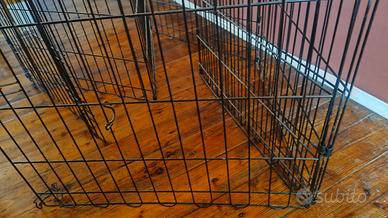 Recinto componibile per cani in metallo con porta