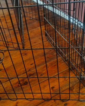 Recinto componibile per cani in metallo con porta