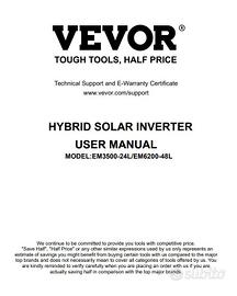 Inverter Vevor 6000 W -  WIFI