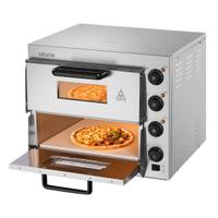 Forno Elettrico per Pizza a 2 Strati 406mm Acciaio