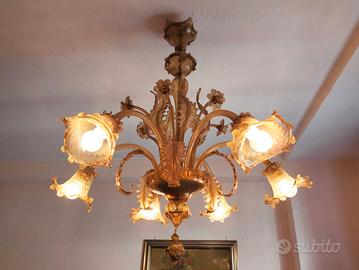 Lampadario in vetro di Murano  originale 