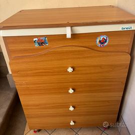 Mobile con lavabo più fasciatoio