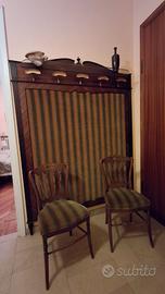 Appendiabiti da ingresso con 2 sedie abbinate