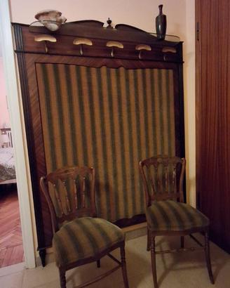 Appendiabiti da ingresso con 2 sedie abbinate