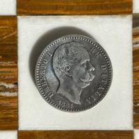 Moneta 1881 Umberto I Lire 2