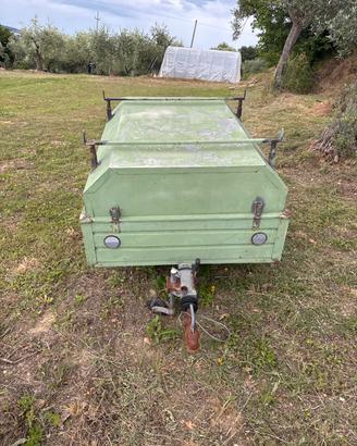 Carrello appendice con targa auto