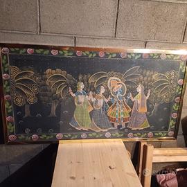 Quadro a tema Indu con cornice a vetro