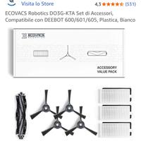 Kit ricambi aspirapolvere Ecovacs Deebot 605