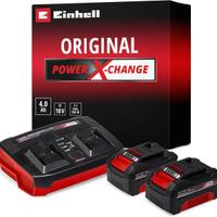 Originale Einhell Starter kit 2 batterie da 4,0 Ah