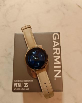 Garmin Venu 3S - Rose Gold - Cinturino in pelle