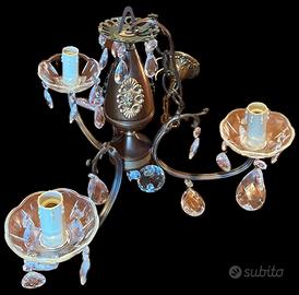 Lampadario vintage a gocce