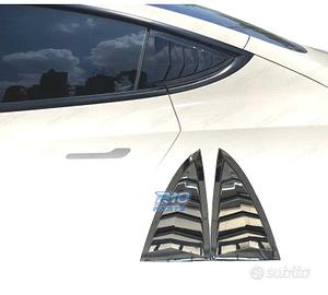 COPRI VETRI LATERALI TESLA MODEL 3 17-20 LOOK NERO