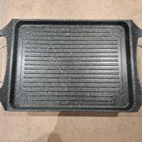 Set bistecchiera antiaderente con 2 bruciatori