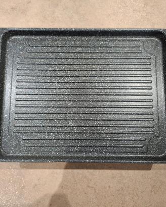 Set bistecchiera antiaderente con 2 bruciatori