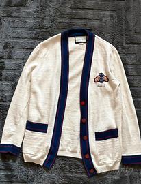 Cardigan Gucci Bee Originale Bianco