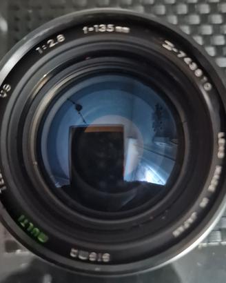 Valigetta con 2 obiettivi e un flash Braun