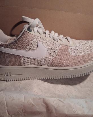 Nike Air Force 1 Flyknit Beige – Nuove mai indossa