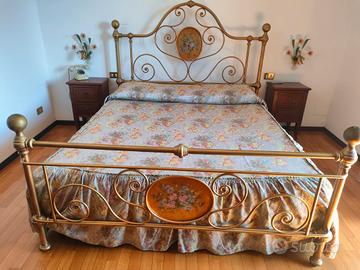 Letto matrimoniale ottone