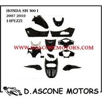 Kit carene Honda Sh 300 i 2007 2011 Nero Lucido