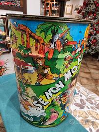 Puff Contenitore Bidone Urrà Saiwa Vintage anni 70