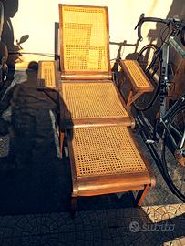 sedia a sdraio vintage