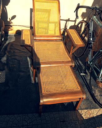 sedia a sdraio vintage