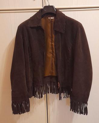 Giacca Western Pelle Scamosciata