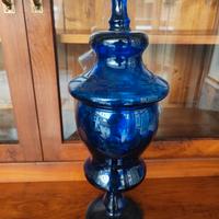 Barattolo vetro blu