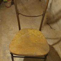 SEDIA OTTONE ANNI 50