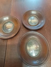3 mini quadri vintage 