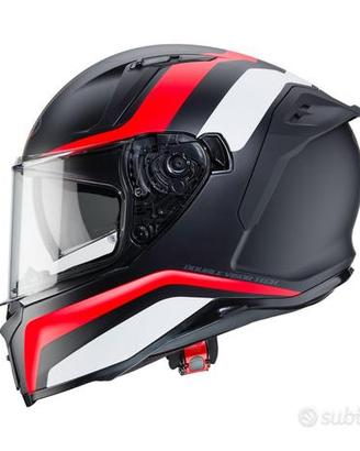 Casco Caberg Avalon Blast matt black/white/red