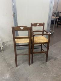 Sedia per bambini in legno