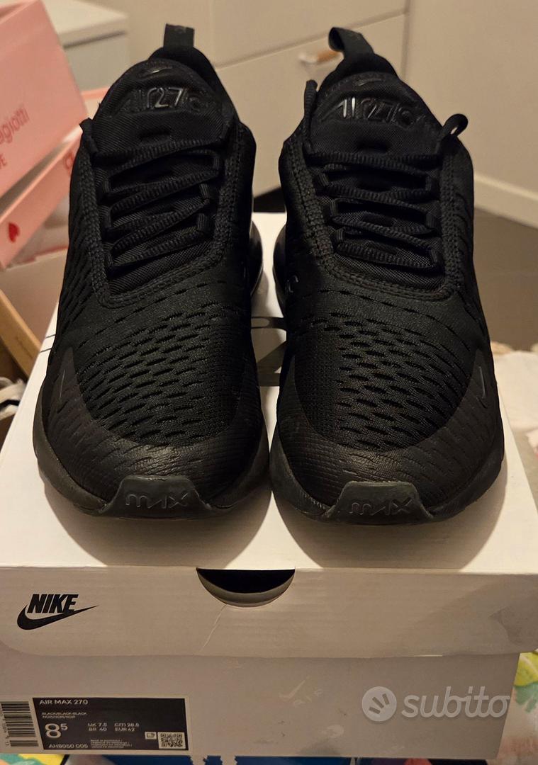 Nike Air Max 270 Total BLack 42 Abbigliamento e Accessori In
