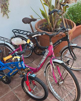 Bicicletta Blu con 2 Bici omaggio