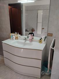mobile bianco lucido bagno 