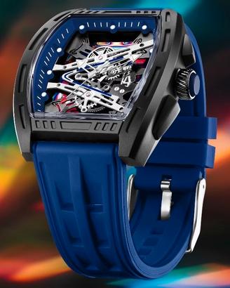 Orologio ofns simil R. MILLE rapper fashion blue