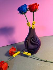 Rosa con nome stampa 3D