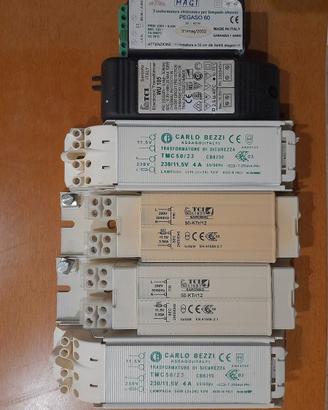 6 Trasformatori Elettrici e 3 Lampadine Alogene