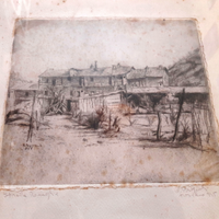 Incisione Nello Pasquali (1912-2002) 1945 Torino