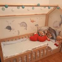 Mon lit cabane le montessoriano e materasso 160x80