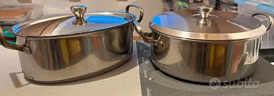 Coppia grandi pentole professionali