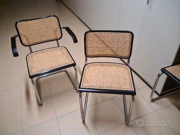 n. 7 sedie Cesca B32 Marcel Breuer